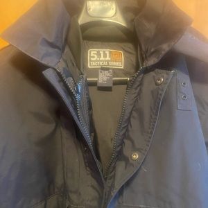 511 tactical jacket, hooded, zip out fleece liner. Only worn a few times